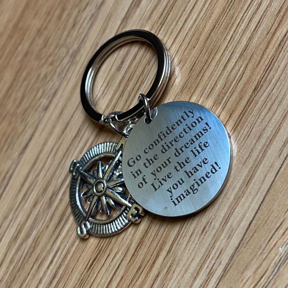 “Go Confidently” Keychain